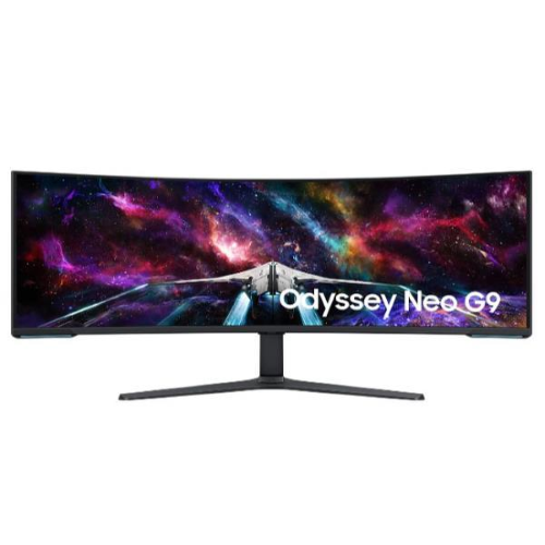 Samsung Odyssey Neo G9 S57CG952NU - G95NC Series - Monitor QLED - gaming - curvato - 57" - 7680 x 2160 Dual UHD @ 240 Hz - VA - 1000 cd/m² - 1000000:1 - DisplayHDR 1000 - 1 ms - 3xHDMI, DisplayPort - nero, bianco
